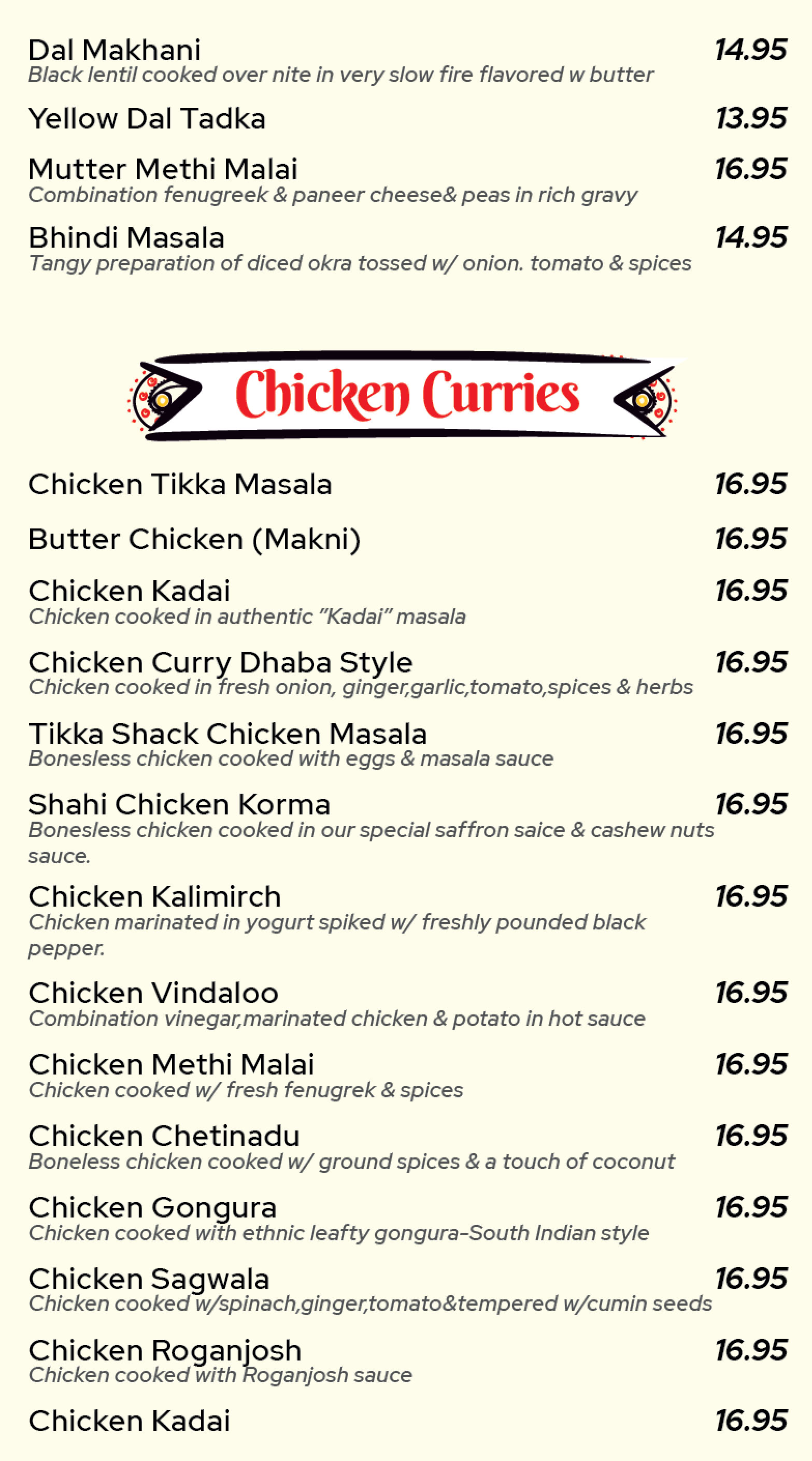 Chicken Curries