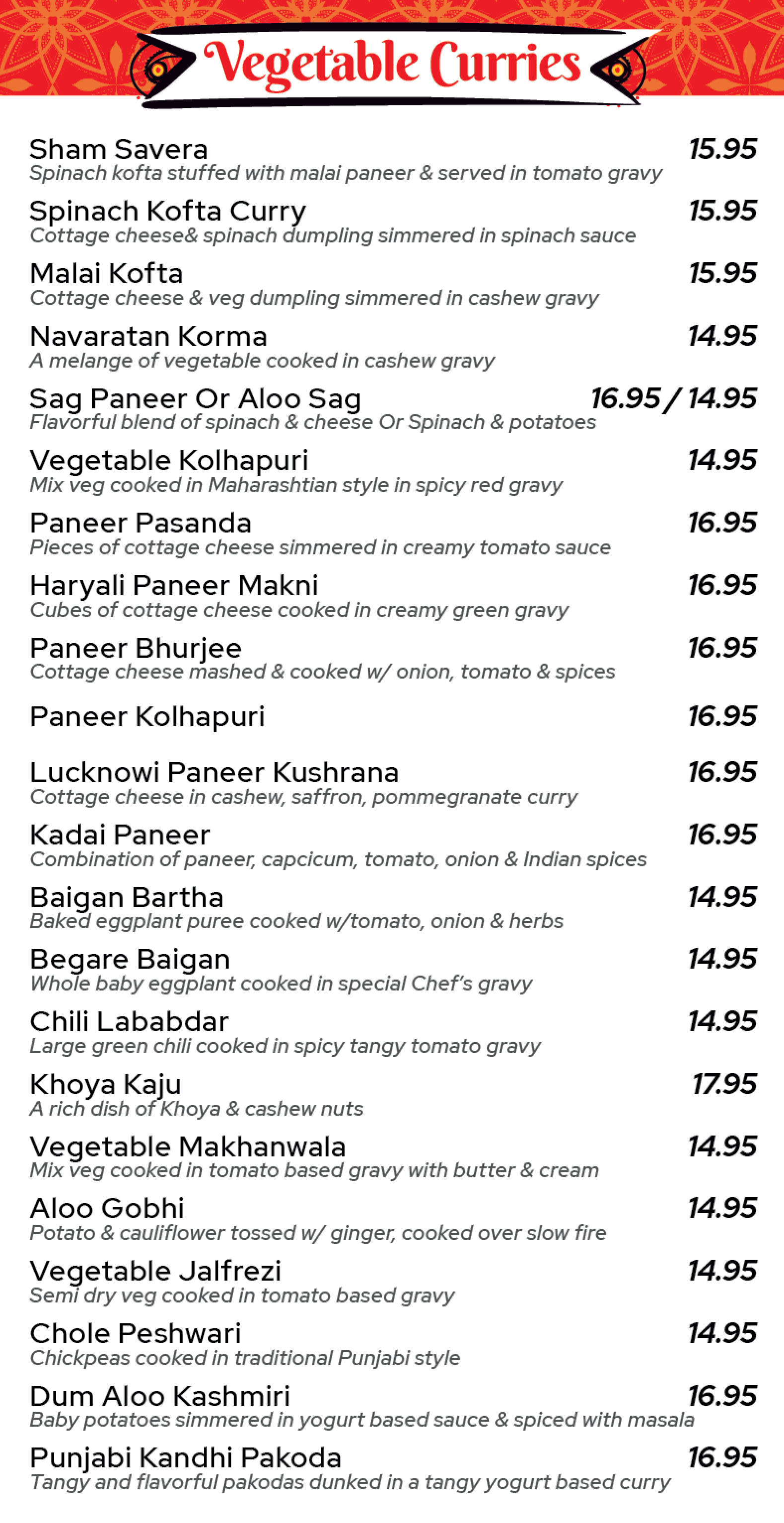 Vegetable Curries